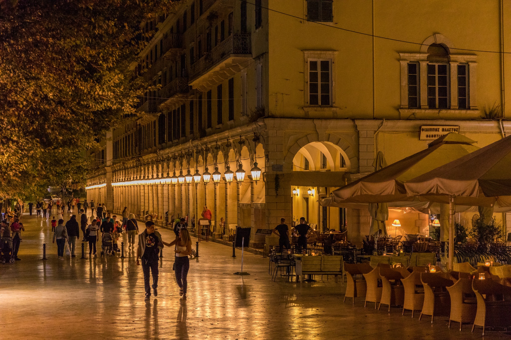 Liston square in the evening
